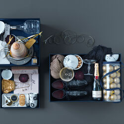 Sort Mega Riflet sk&aring;l 47 cl, Royal Copenhagen