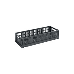 HAY Colour Crate Mini Oblong, charcoal, HAY