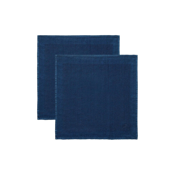 Plain linservietter, deep blue, Georg Jensen Damask