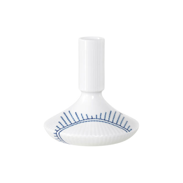 Bl&aring; Mega Riflet lysestake 12 cm, Royal Copenhagen