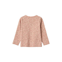 T-shirt L/S Manna, 9566 rose dust flower meadow, Wheat