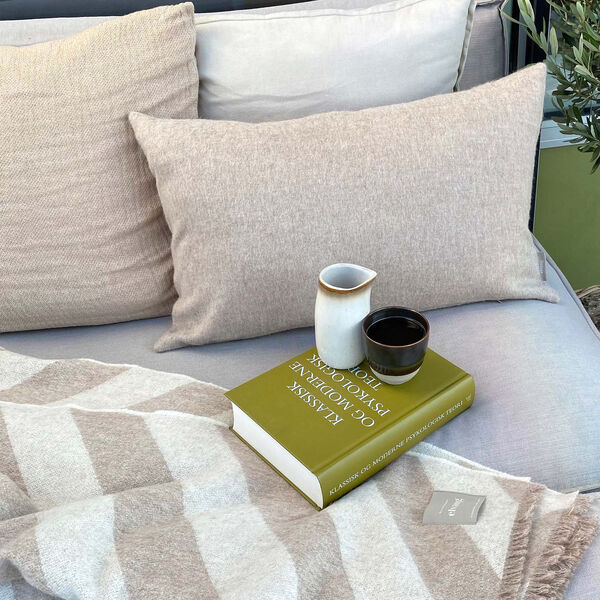 Fishbone pledd, camel, ELVANG