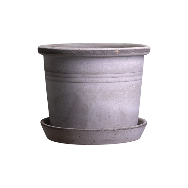 Galestro RAW potte med underfat, grey, Bergs Potter