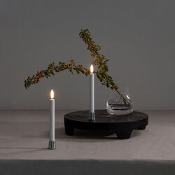 Mini kjegleformet lysestake 2-pakk, chrome, Uyuni Lighting