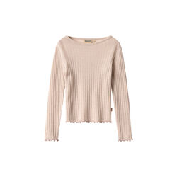Wool silk T-Shirt L/S Alli, 1356 pale lilac, Wheat