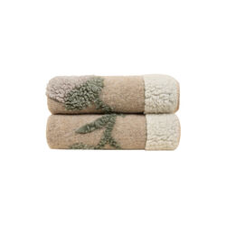 FANE WHITE Boiled wool pledd150x190 cm, Frati Home