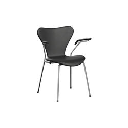 Serie 7&trade; 3207 fullt polstret stol, Essential black, Fritz Hansen