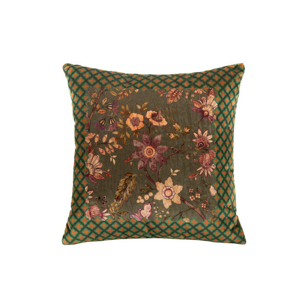 Frati pute 50x50, floral green, Frati Home