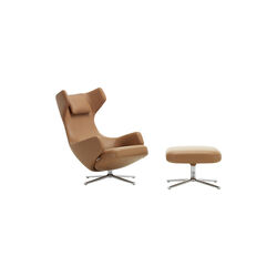 Grand Repos | Cognac | Lenestol + Ottoman, Vitra 