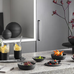 Iconic La petite Boule serveringssett med 5 deler, svart, Villeroy & Boch