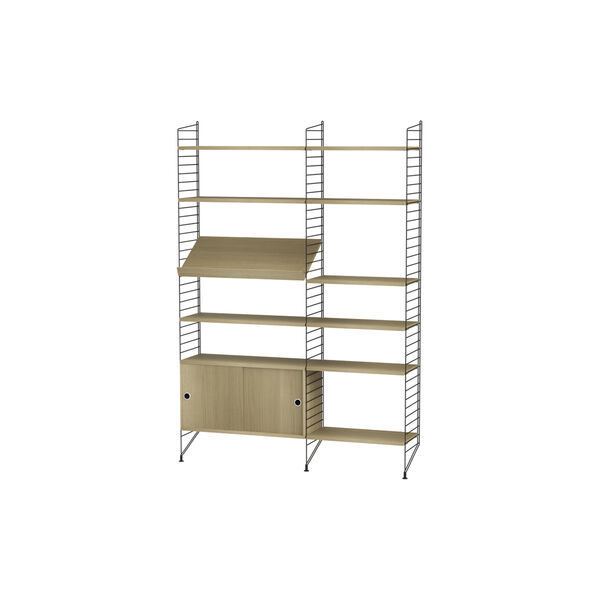 Living Bundle H, black/oak, String Furniture