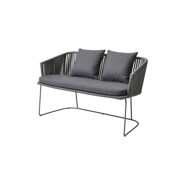 Putesett til Moments benk, grey, Cane-line