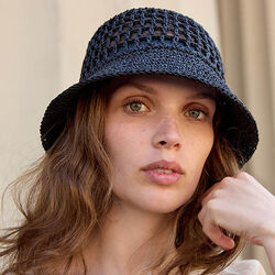 RAFFIA&nbsp;Hatt, black, Bella Ballou