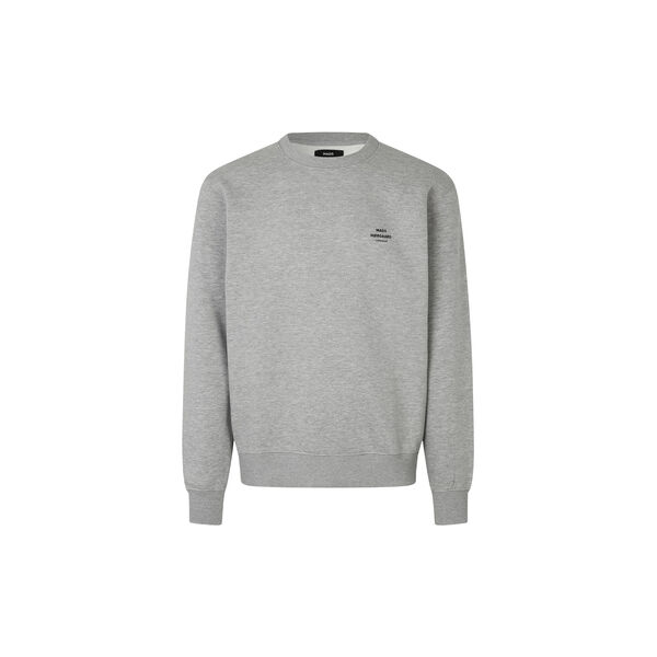 Standard Crew Logo Sweat, grey melange, Mads Nørgaard