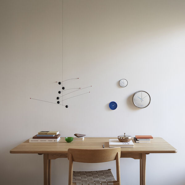 Koppel Veggklokke, polert st&aring;l, Georg Jensen