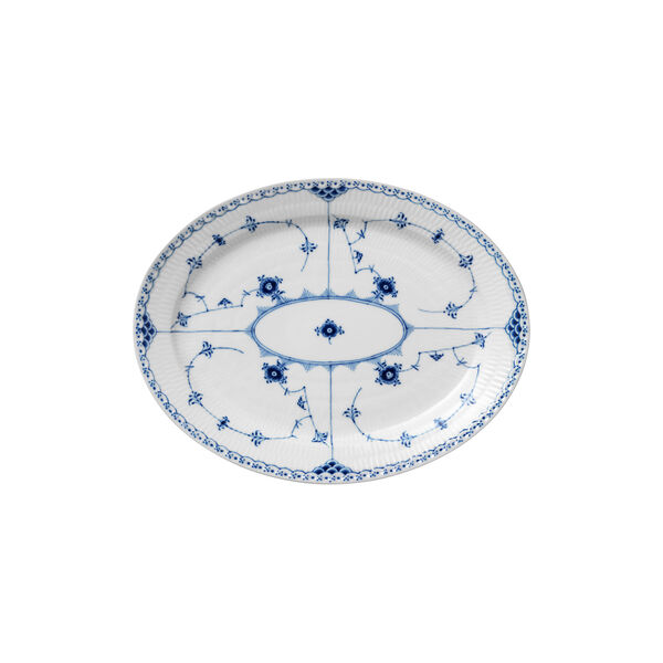 Musselmalt Halvblonde ovalt fat, 36,5 cm, Royal Copenhagen