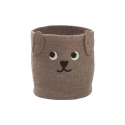 Filtet kurv, valp grå, Klippan Yllefabrik