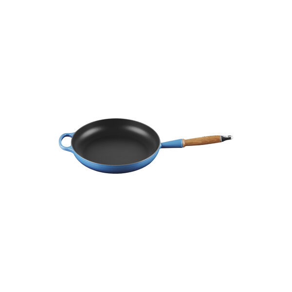 Signature st&oslash;pejern stekepanne med treh&aring;ndtak &Oslash; 28 cm, azure, Le Creuset