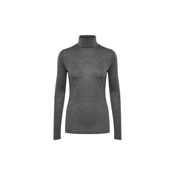 01 THE ROLLNECK, dark grey melange, My Essential Wardrobe