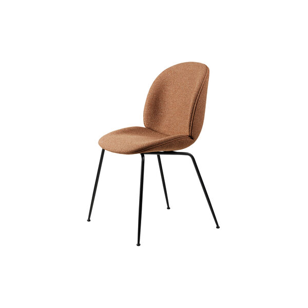 Beetle Dining Chair Fully Upholstered, Around Bouclé 032/black matt, GUBI