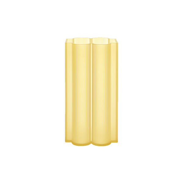 OKRA vase L, yellow, Kartell