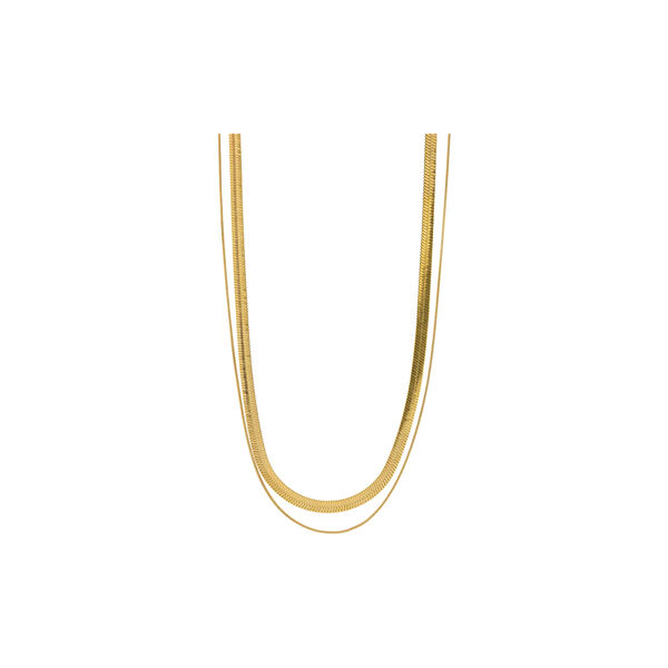 Ivy - Double Snake Chain halskjede, gull, timi of Sweden