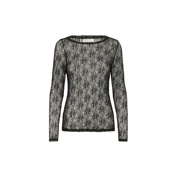 MWRita Boatneck LS Blouse, black, My Essential Wardrobe