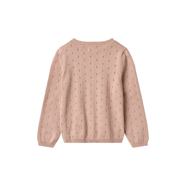 Knit Cardigan Maia, 2487 rose powder, Wheat