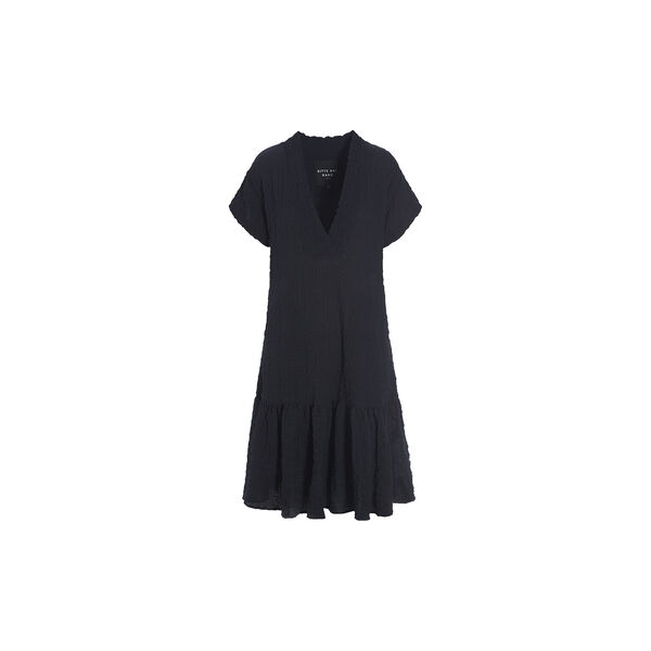Crinckle Check Flounce Dress, black, BITTE KAI RAND