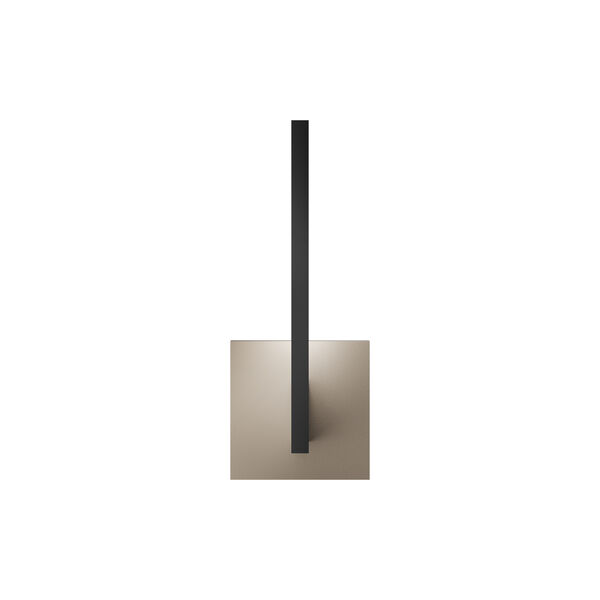 INLAY W1 LINEAR vegglampe, matt black/satin gold, LIGHT-POINT