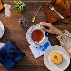 Hvit Elements tallerken, 19 cm, Royal Copenhagen