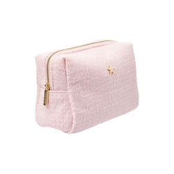 Tweed Make-Up Pouch Small, cotton candy, DARK department