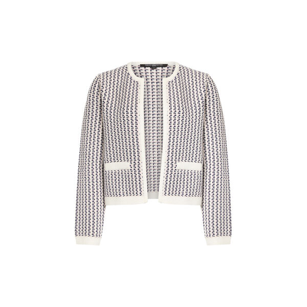 NOAR TEXTURED KNIT CARDIGAN, White, French Connection