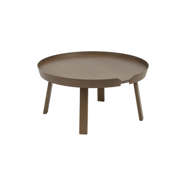 Around Coffee Table, stained dark brown, Muuto