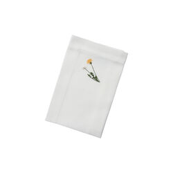 FLORA serviett med løvetann 50x50 cm, hvit