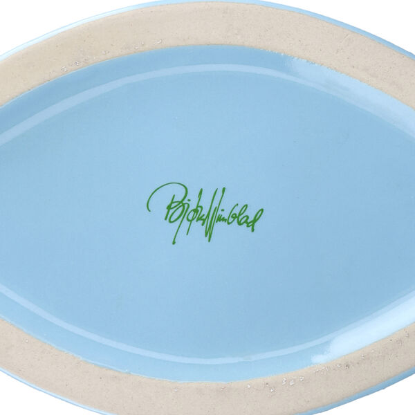 Nina Vase, lys bl&aring;/gr&oslash;nn, Bj&oslash;rn Wiinblad