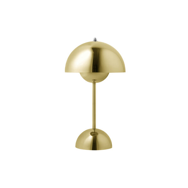 Flowerpot VP9 oppladbar bordlampe, brass-plated Flowerpot VP9 oppladbar bordlampe, brass-plated, &Tradition