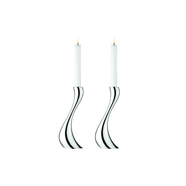 Cobra large lysestaker, 2 stk., Georg Jensen
