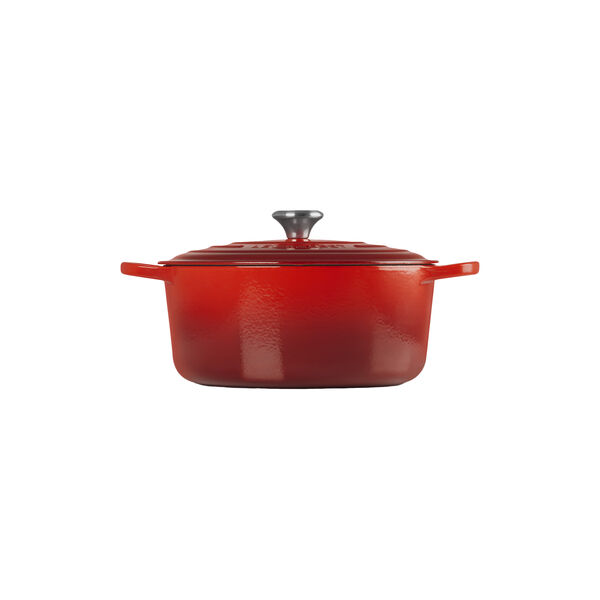 Signature st&oslash;pejern rund gryte &Oslash; 28 cm, cerise, Le Creuset