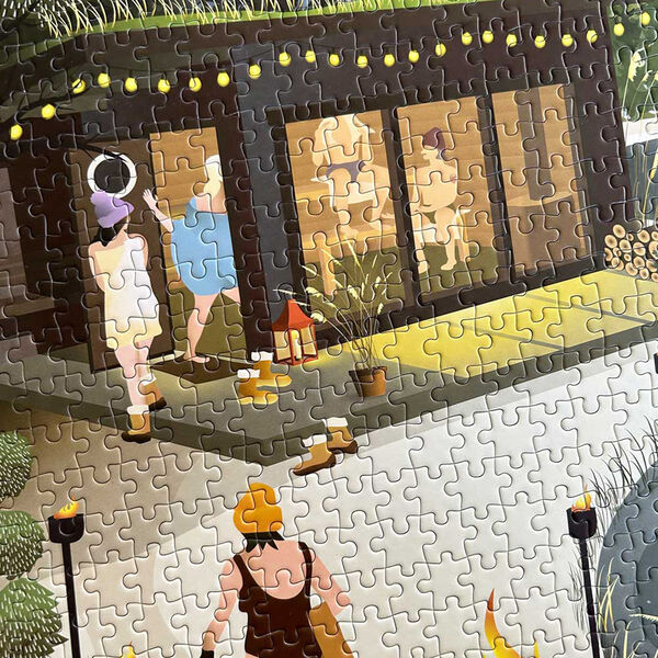 Badstue ved innsjøen puslespill 1000 brikker Badstue ved innsjøen puslespill 1000 brikker, ViSSEVASSE