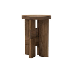 Mio Stool and Side Table, dark stained oak, Thorup Copenhagen
