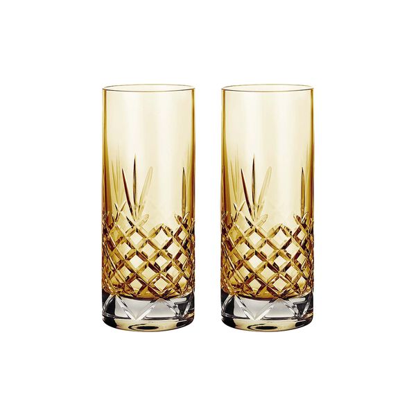 Crispy Highball glass 2 stk., citrine, Frederik Bagger