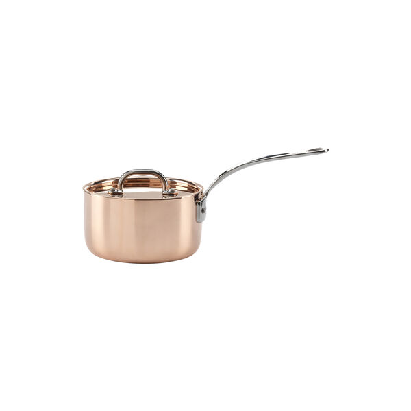 Kasserolle i kobber med lokk 2 l, kobber, Samuel Groves