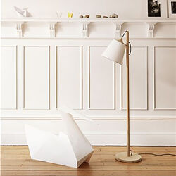 Pull Floor Lamp, oak/white Pull Floor Lamp, oak/white, Muuto