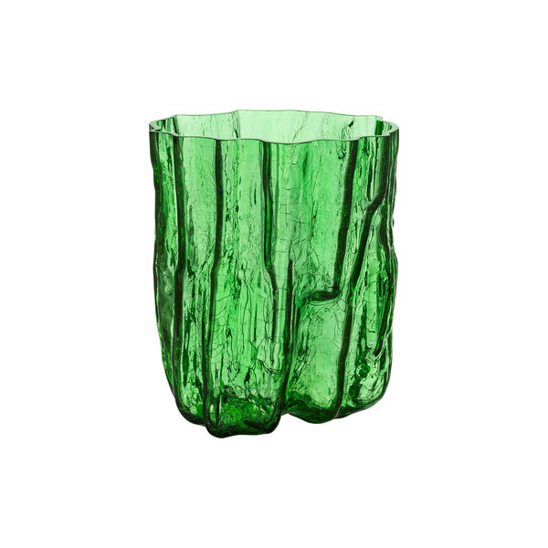 Crackle vase, green, Kosta Boda
