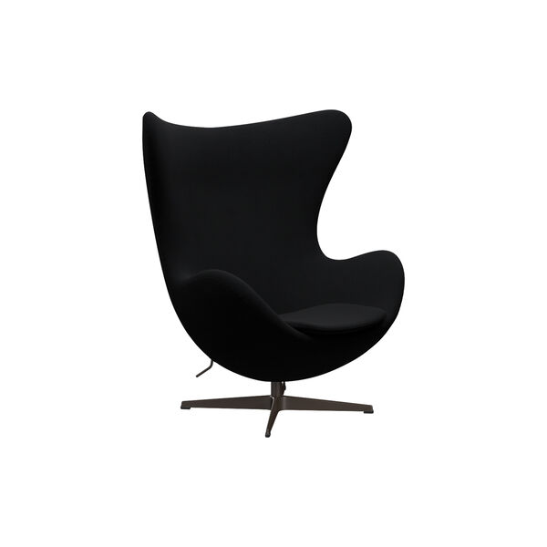 Egg&trade; 3316 loungestol, Christianshavn 1175 black uni/brown bronze, Fritz Hansen