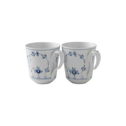 Musselmalt Riflet krus 38 cl, 2 stk.