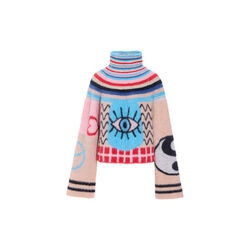 Kitti Turtleneck Blouse, mixed, HUNKØN