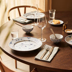 Musselmalt Halvblonde tallerken &Oslash; 17 cm, Royal Copenhagen