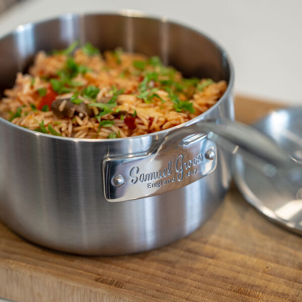 Kasserolle med lokk 2 l, rustfri, Samuel Groves